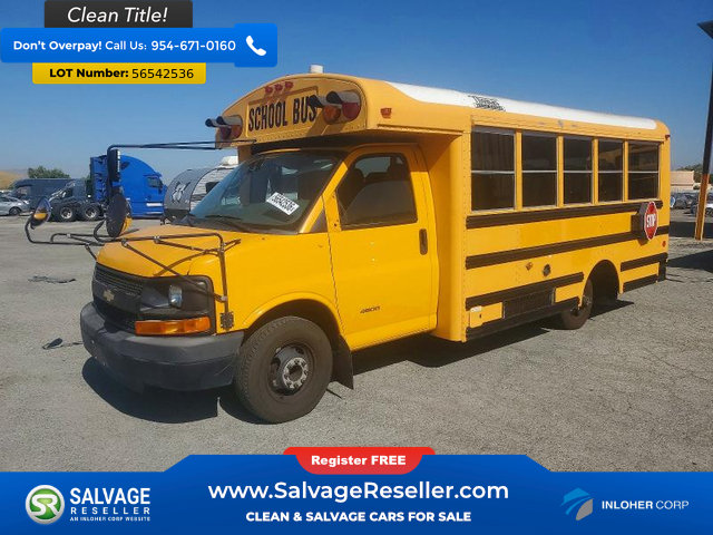 Used 2011 Chevrolet Express 4500 w/ School Bus Package RWD image 3