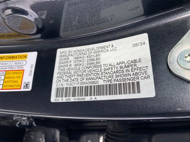Used 2024 Honda Accord EX image 21