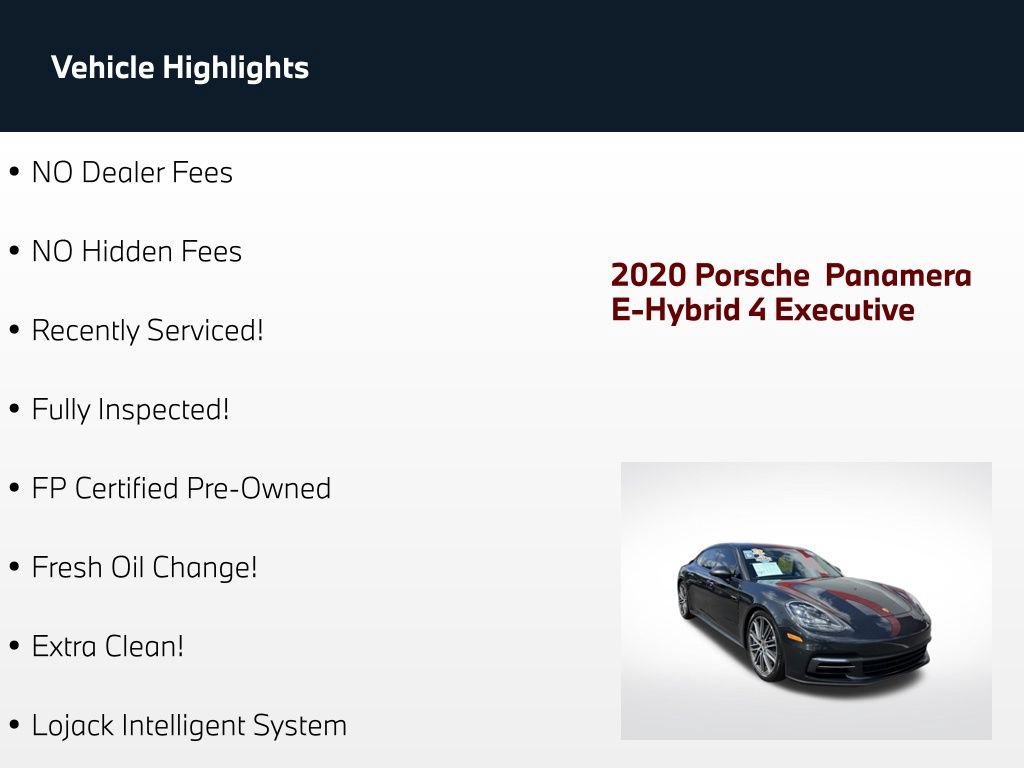 Used 2020 Porsche Panamera 4 Executive AWD/4WD image 3