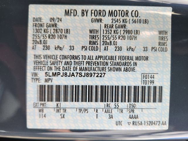 New 2025 Lincoln Nautilus Premier w/ Equipment Group 102A image 24