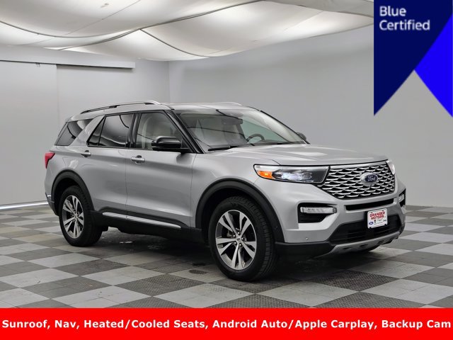 Certified 2020 Ford Explorer Platinum w/ Premium Technology Package AWD/4WD image 1