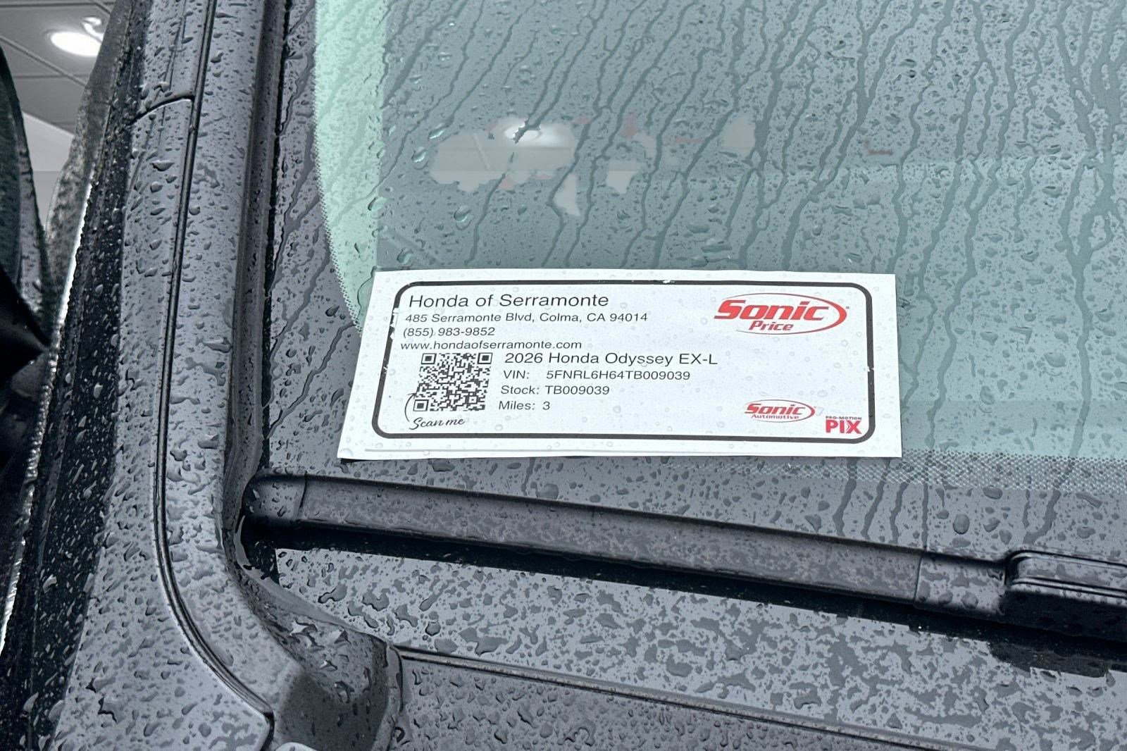 New 2026 Honda Odyssey EX-L image 20