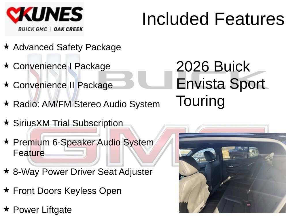 New 2026 Buick Envista Sport Touring w/ Convenience I Package FWD image 2