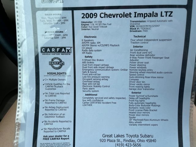 Used 2009 Chevrolet Impala LTZ FWD image 27
