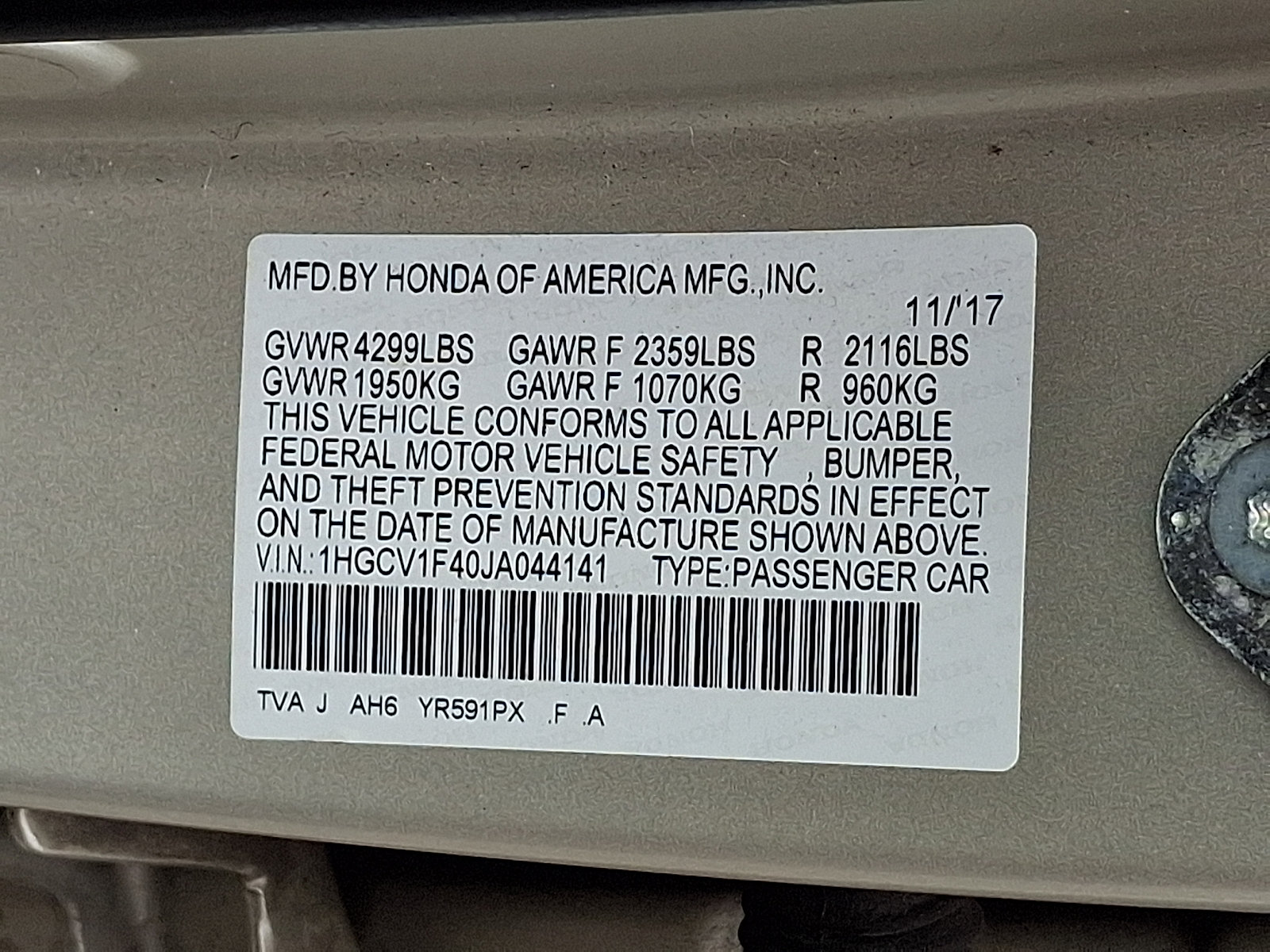 Used 2018 Honda Accord EX image 27