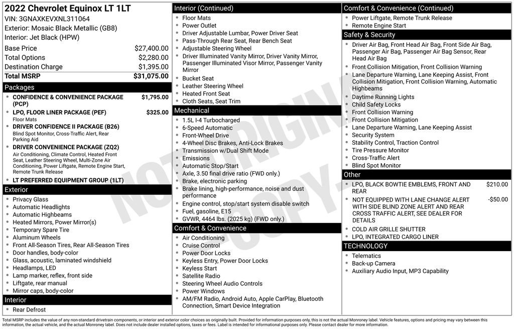 Used 2022 Chevrolet Equinox LT image 31