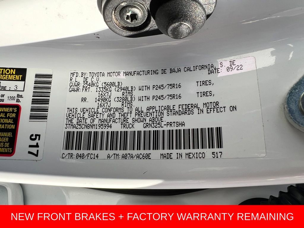 Used 2022 Toyota Tacoma SR5 image 38