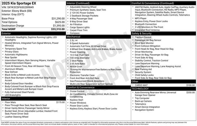 Certified 2025 Kia Sportage EX image 32