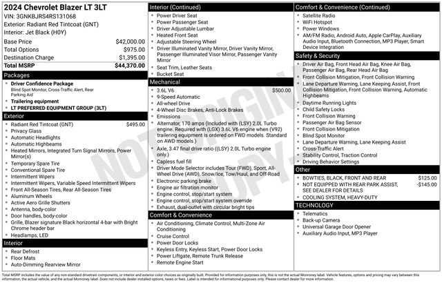 Certified 2024 Chevrolet Blazer LT AWD/4WD image 27