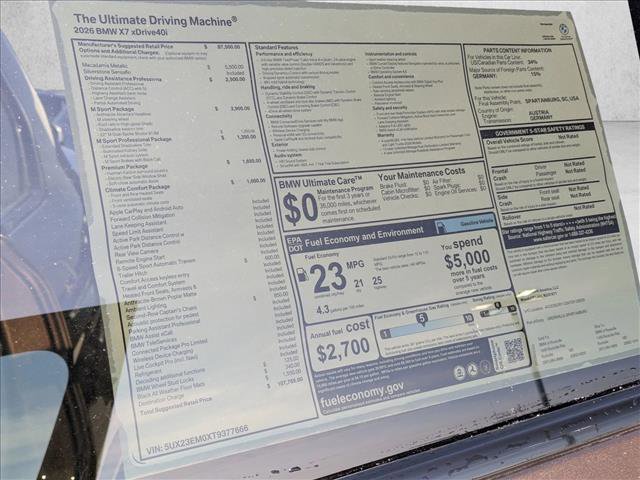 New 2026 BMW X7 xDrive40i image 19