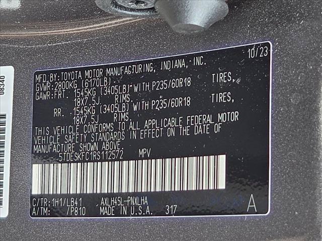 Certified 2024 Toyota Sienna Platinum AWD/4WD image 28