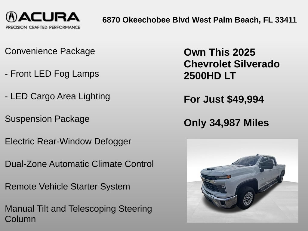 Used 2025 Chevrolet Silverado 2500 LT w/ Convenience Package AWD/4WD image 12