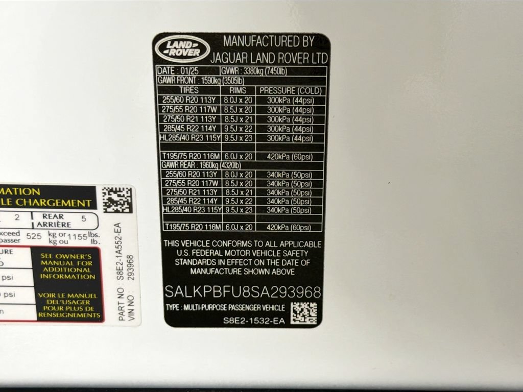 Certified 2025 Land Rover Range Rover Long Wheelbase SE AWD/4WD image 34