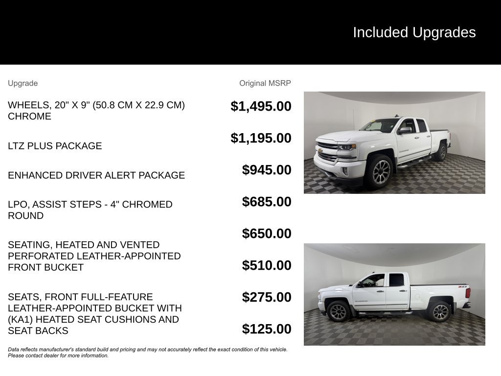 Used 2018 Chevrolet Silverado 1500 LTZ Z71 w/ LTZ Plus Package AWD/4WD image 6