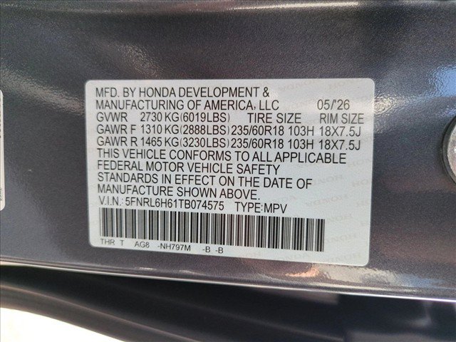 Certified 2026 Honda Odyssey EX-L image 26