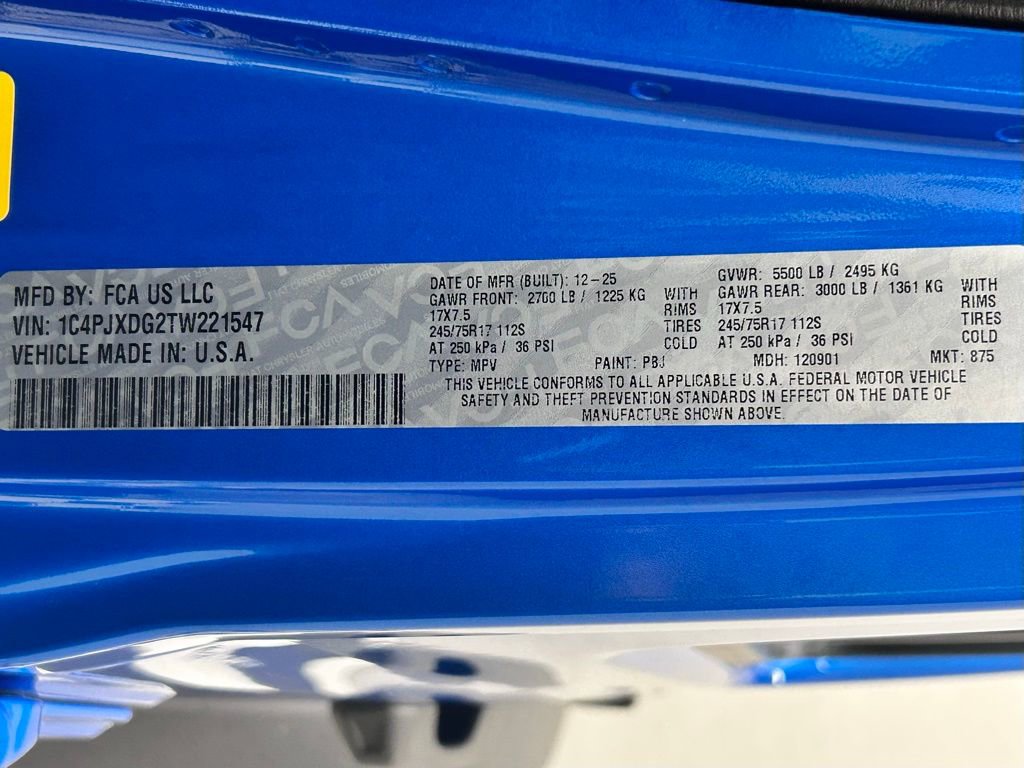 New 2026 Jeep Wrangler Unlimited Sport AWD/4WD image 21