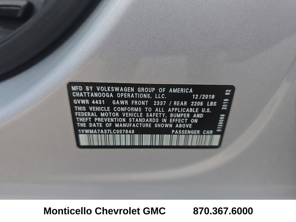 Used 2020 Volkswagen Passat 2.0T R-Line image 46