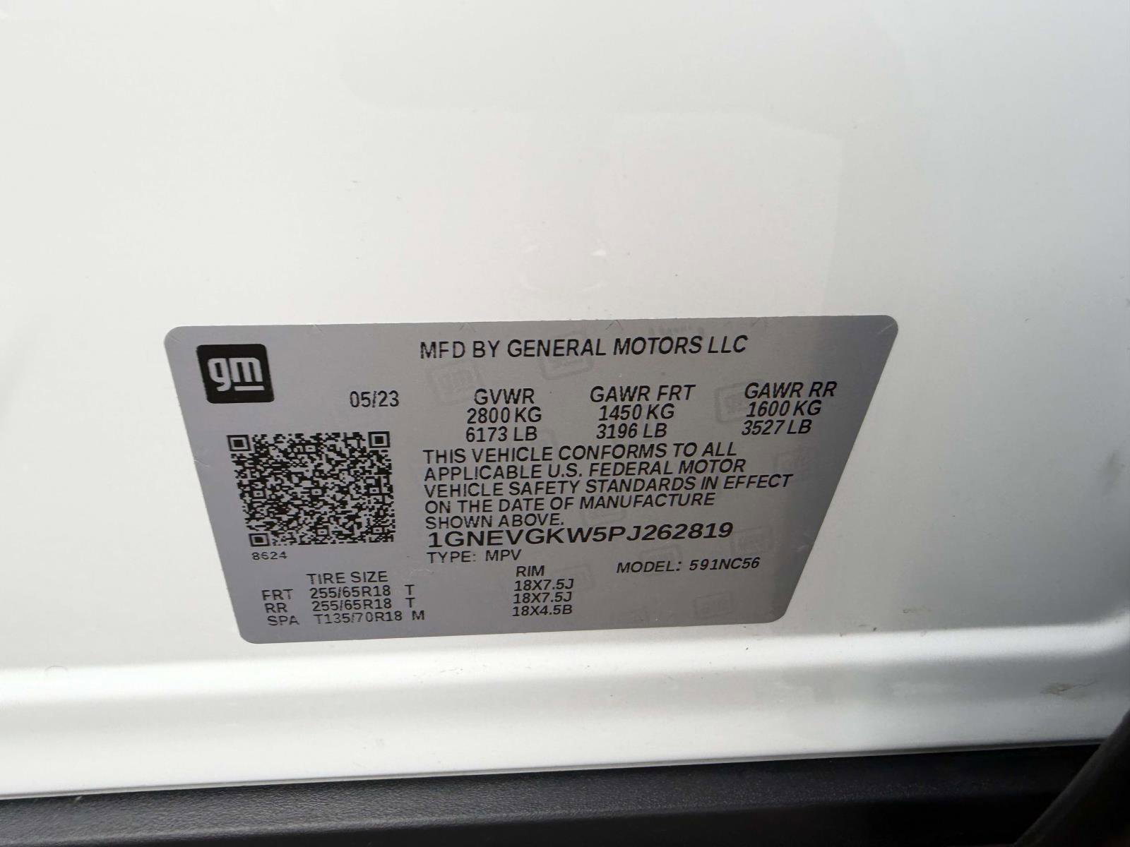 Certified 2023 Chevrolet Traverse LT AWD/4WD image 19