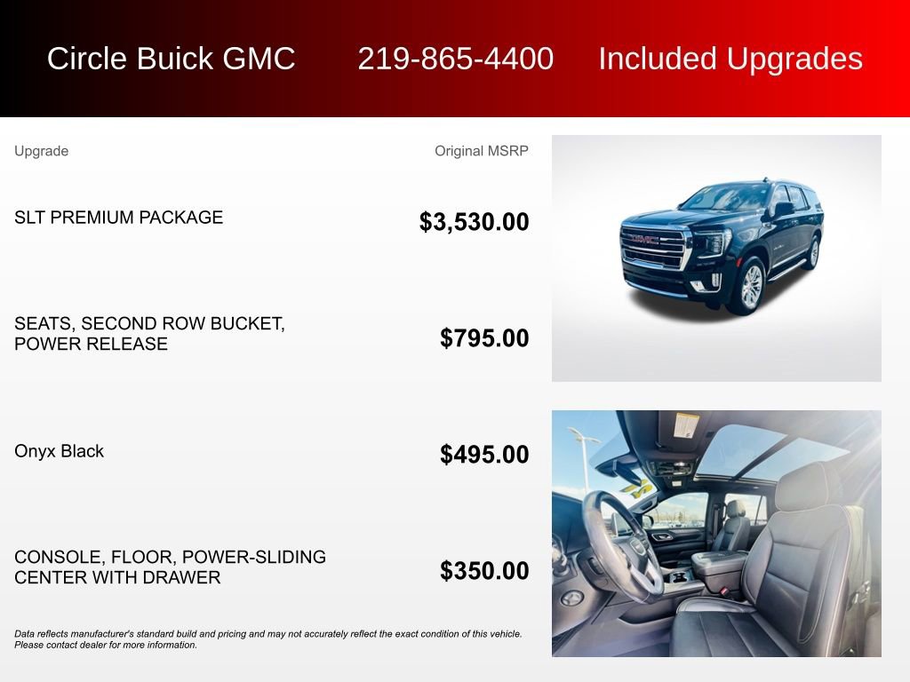 Used 2021 GMC Yukon SLT w/ SLT Premium Package image 3