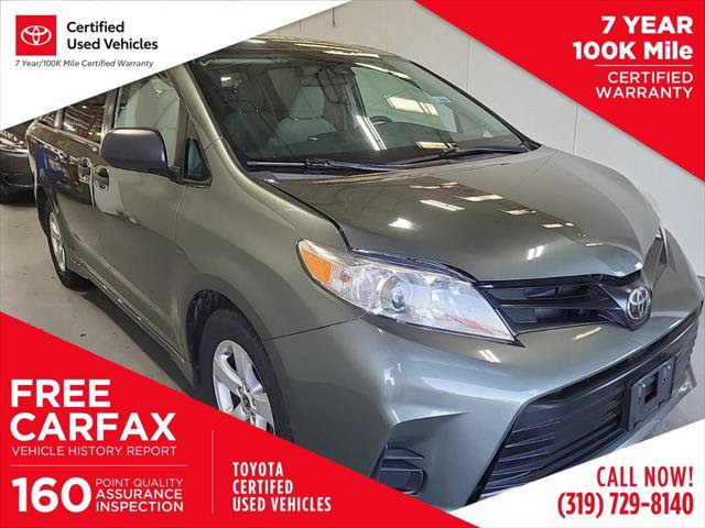 Certified 2020 Toyota Sienna L FWD image 1
