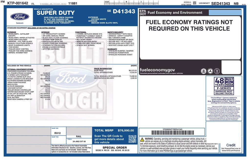 New 2025 Ford F550 4x4 Crew Cab Super Duty image 38