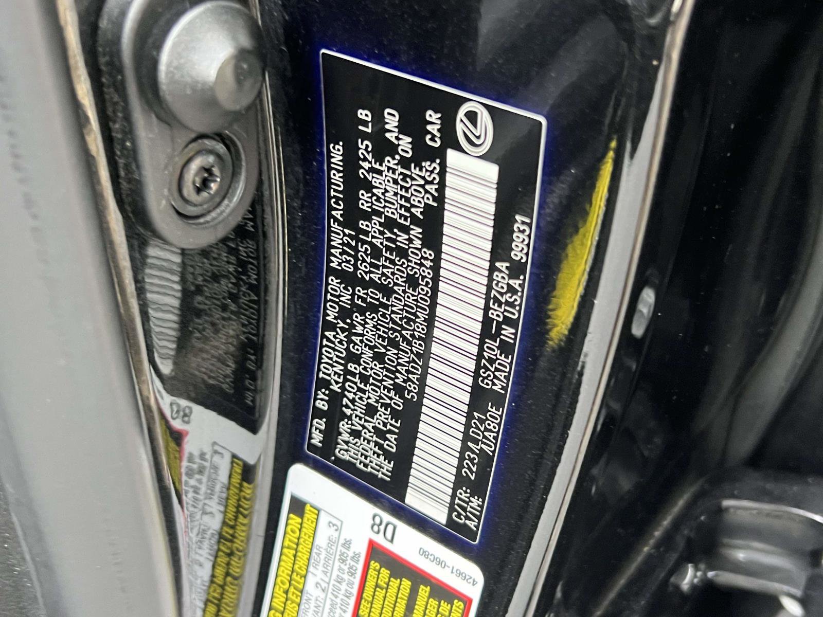 Used 2021 Lexus ES 350 w/ Premium Package image 27