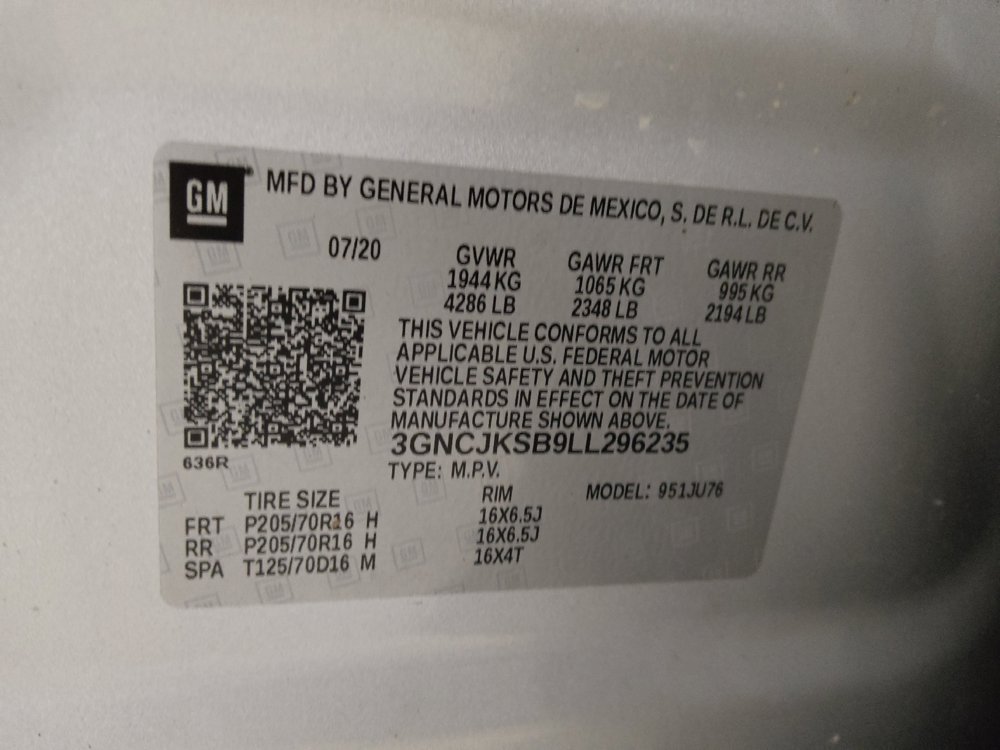 Used 2020 Chevrolet Trax LS w/ Tint and Cruise Package FWD image 33