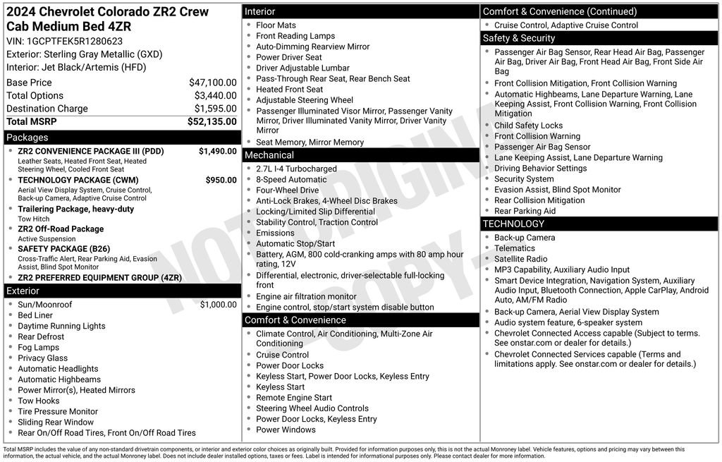 Used 2024 Chevrolet Colorado ZR2 w/ ZR2 Convenience Package III AWD/4WD image 22