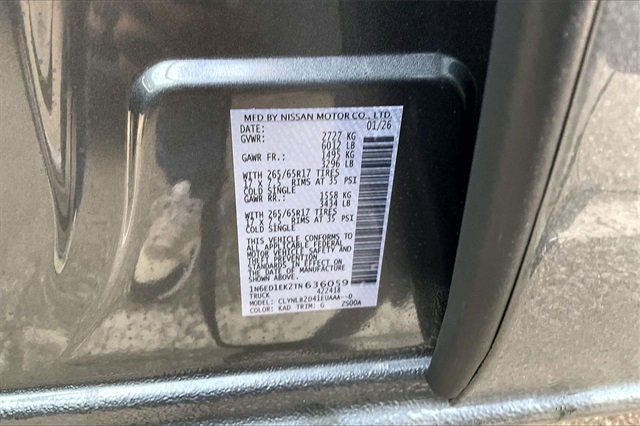 New 2026 Nissan Frontier SV image 13