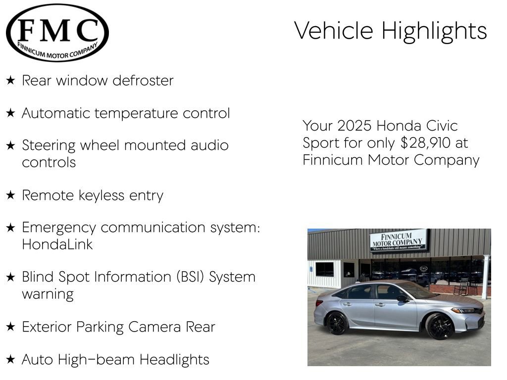 Used 2025 Honda Civic Sport image 10