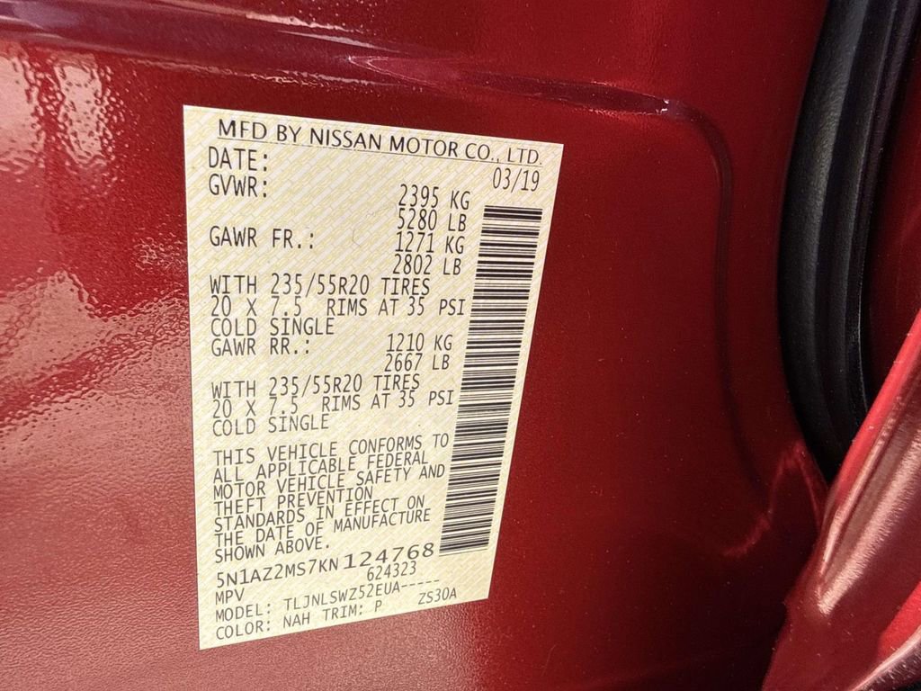 Used 2019 Nissan Murano Platinum w/ Cargo Package image 19