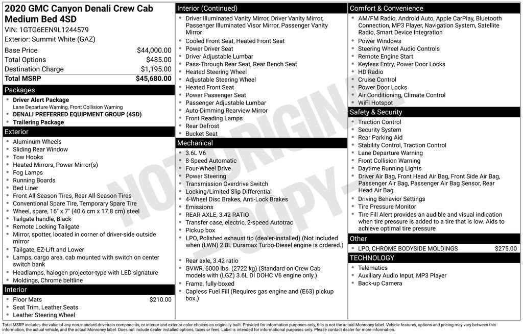 Certified 2020 GMC Canyon Denali image 5