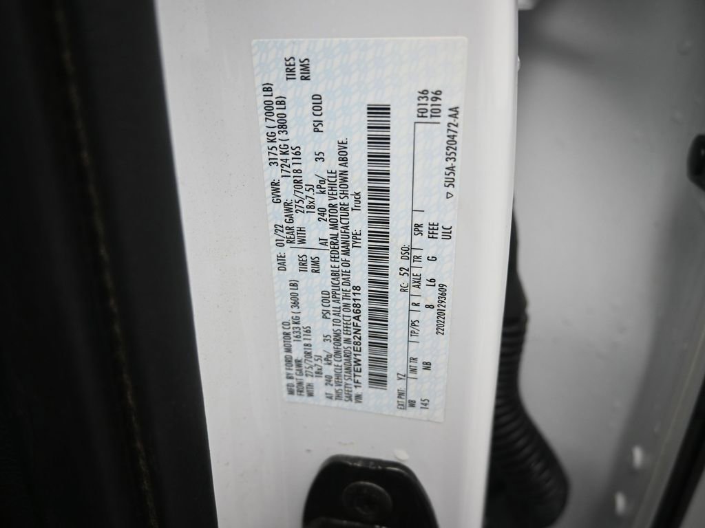 Used 2022 Ford F150 Tremor w/ Equipment Group 402A High image 20