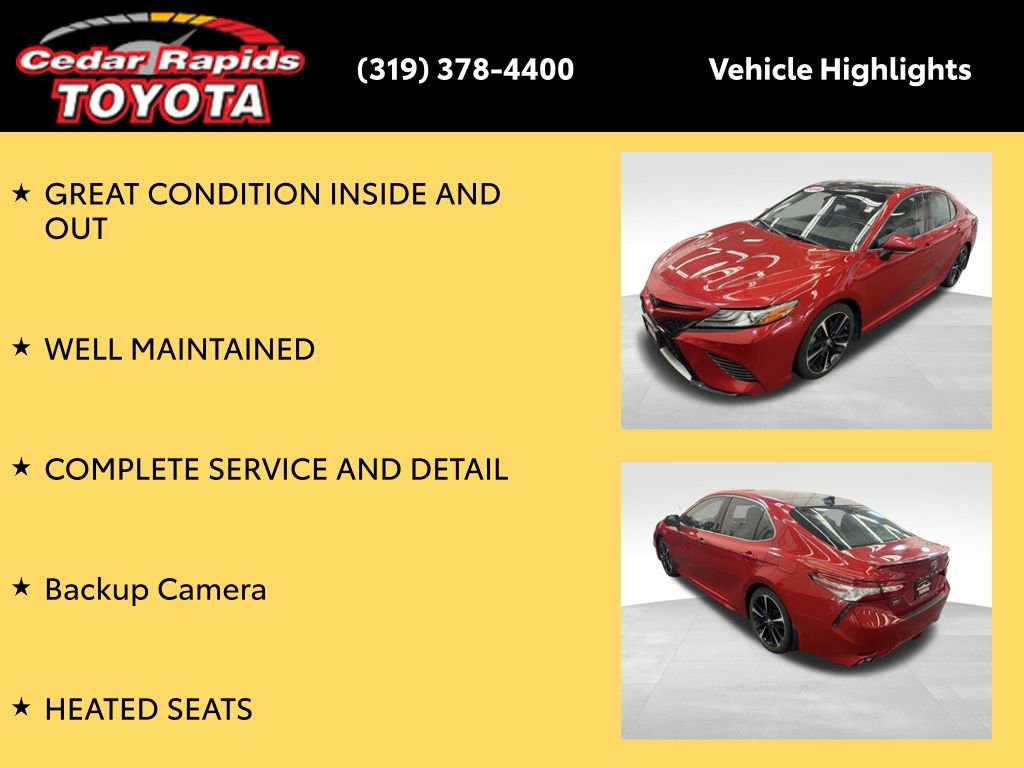 Certified 2019 Toyota Camry XSE image 8