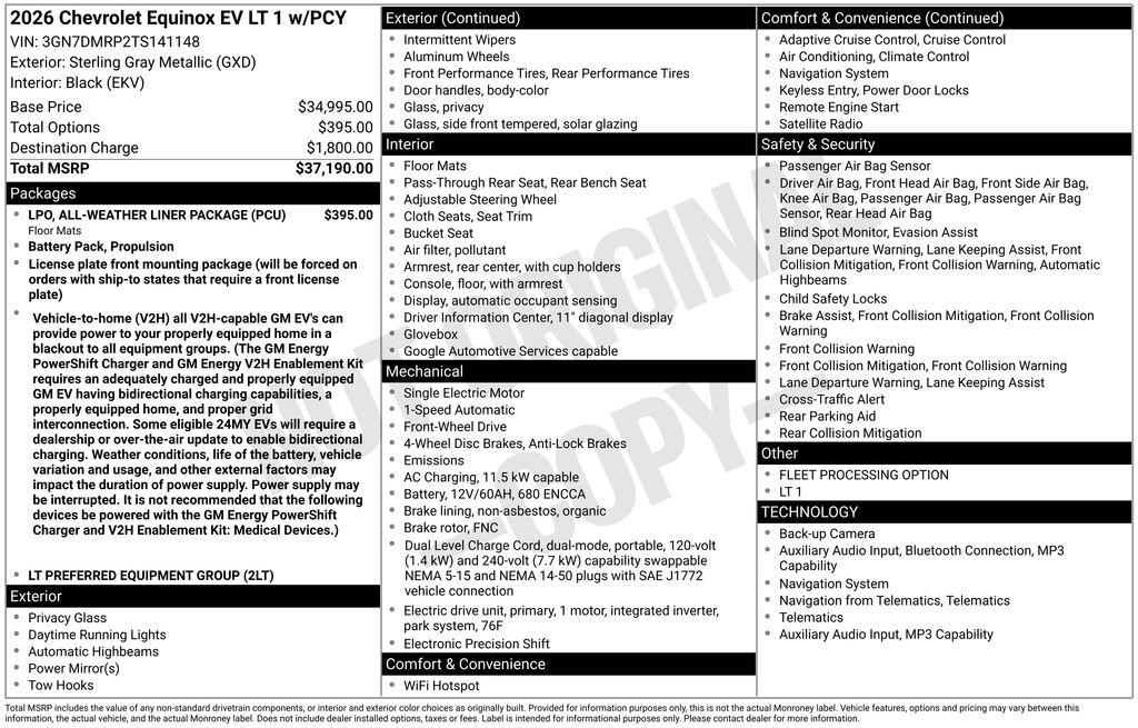 New 2026 Chevrolet Equinox EV LT FWD image 6