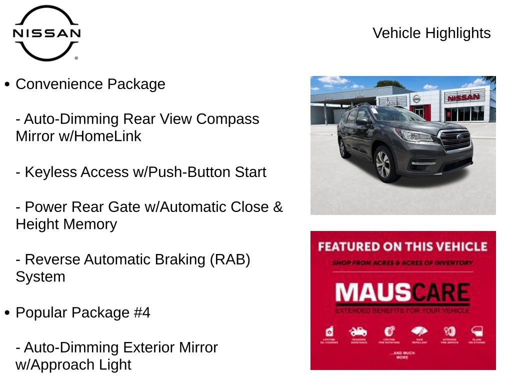 Used 2022 Subaru Ascent Premium w/ Convenience Package AWD/4WD image 8