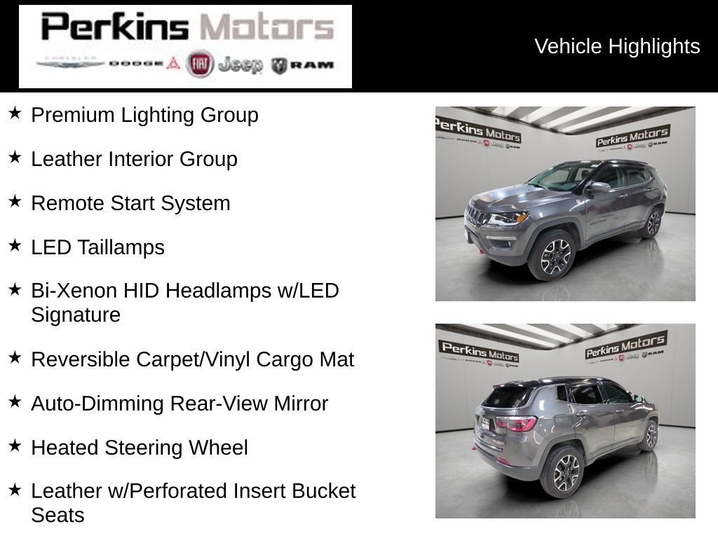 Used 2020 Jeep Compass Trailhawk w/ Leather Interior Group AWD/4WD image 7