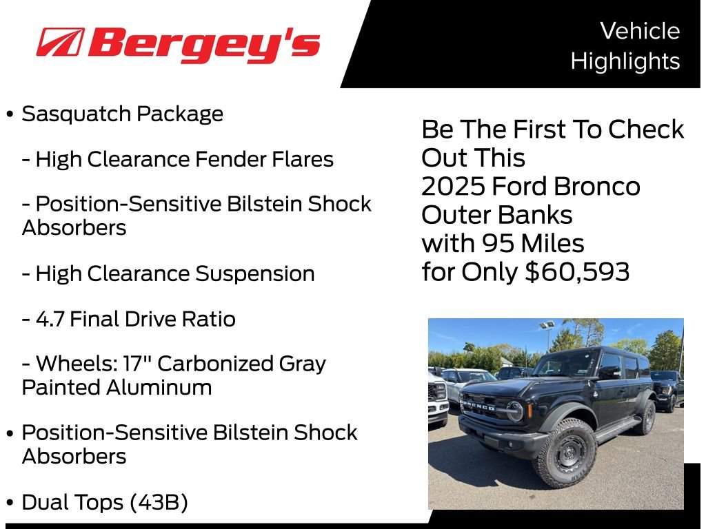 New 2025 Ford Bronco Outer Banks w/ Sasquatch Package image 5