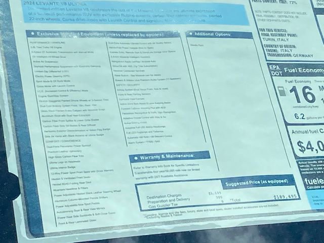 New 2024 Maserati Levante Trofeo image 51