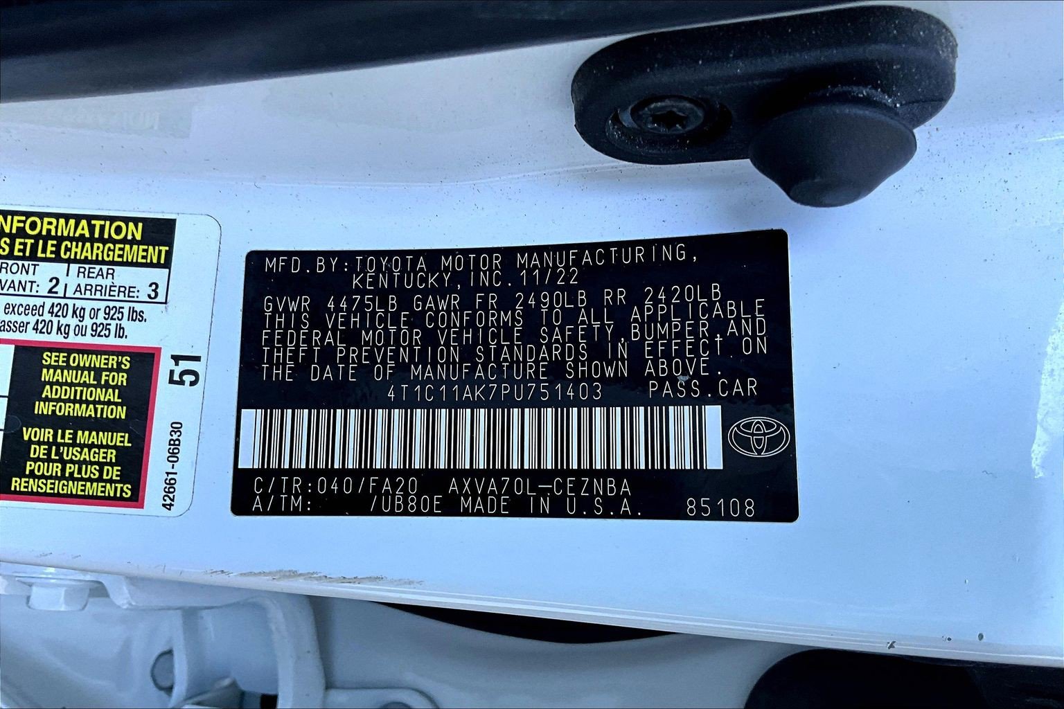 Used 2023 Toyota Camry LE FWD image 20