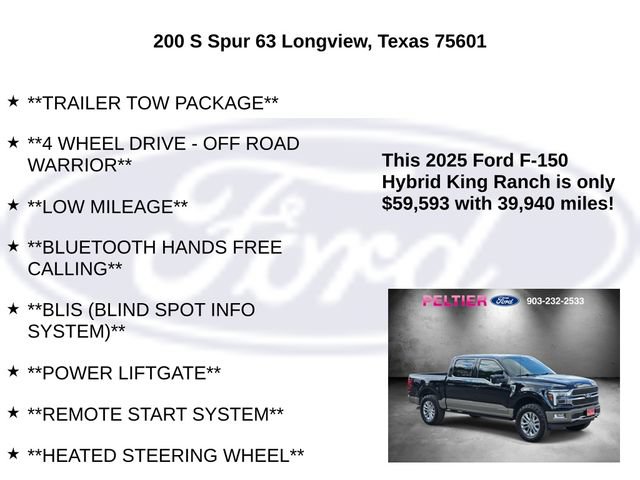 Certified 2025 Ford F150 King Ranch w/ FX4 Off-Road Package AWD/4WD image 10