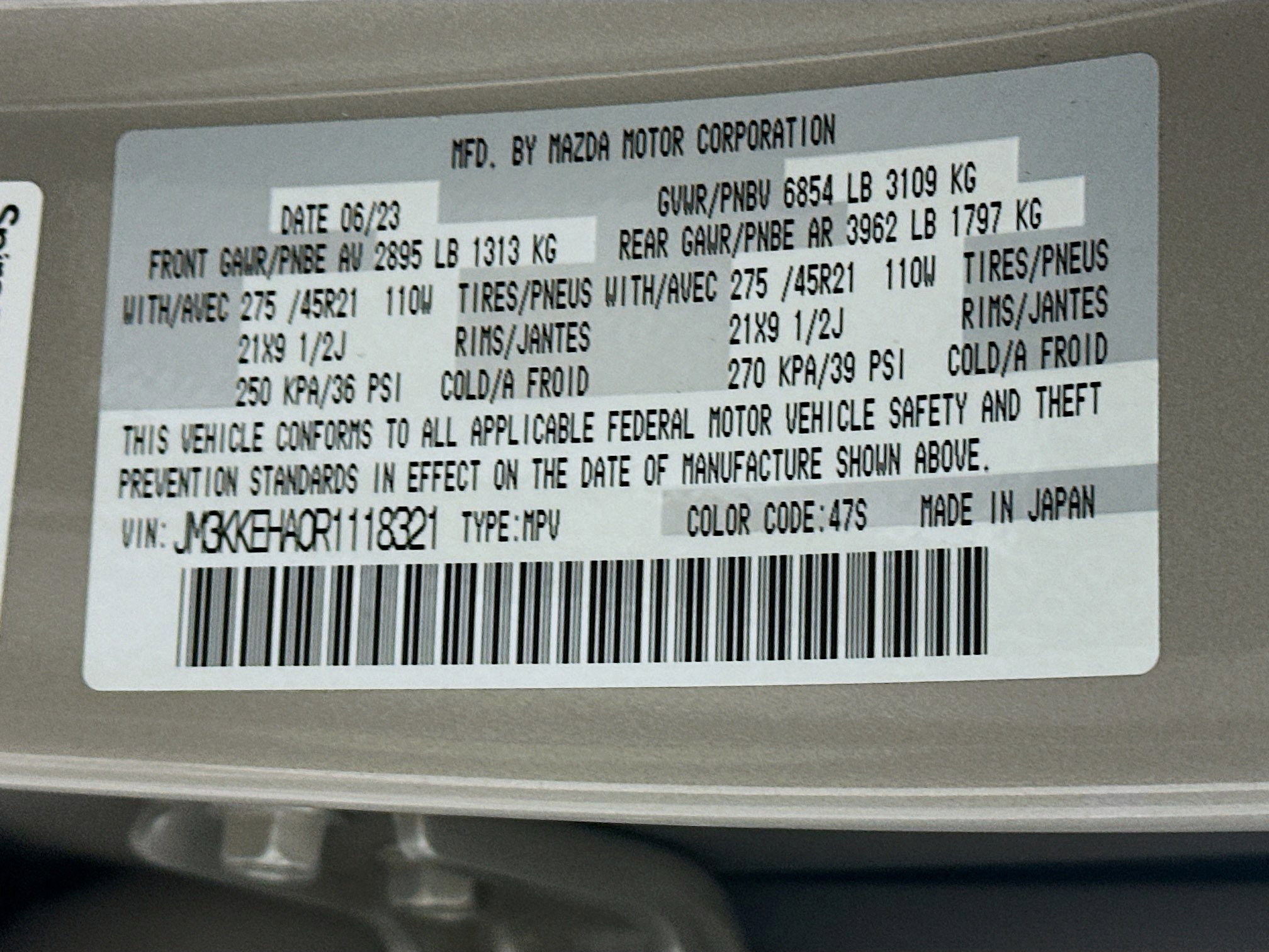 Used 2024 MAZDA CX-90 Plug-In Hybrid w/ Premium Plus AWD/4WD image 12