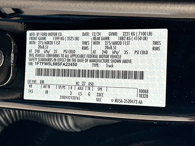 New 2025 Ford F150 Lariat w/ Equipment Group 501A Mid image 21