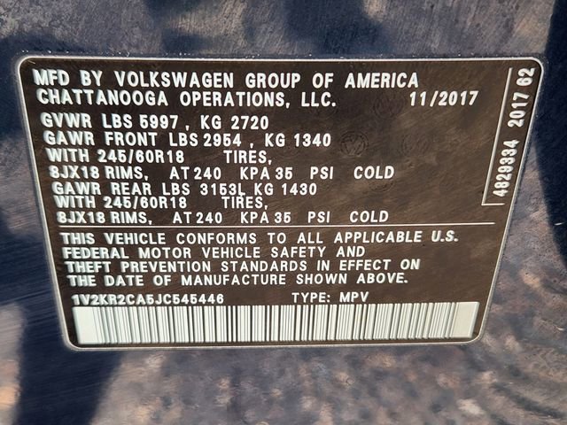 Used 2018 Volkswagen Atlas SE AWD/4WD image 24