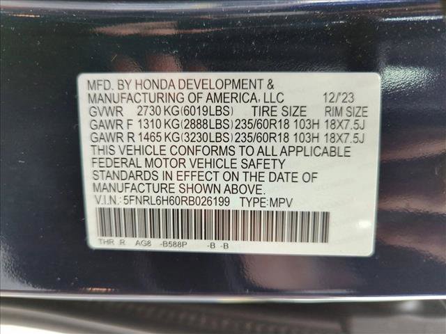 Certified 2024 Honda Odyssey EX-L image 14