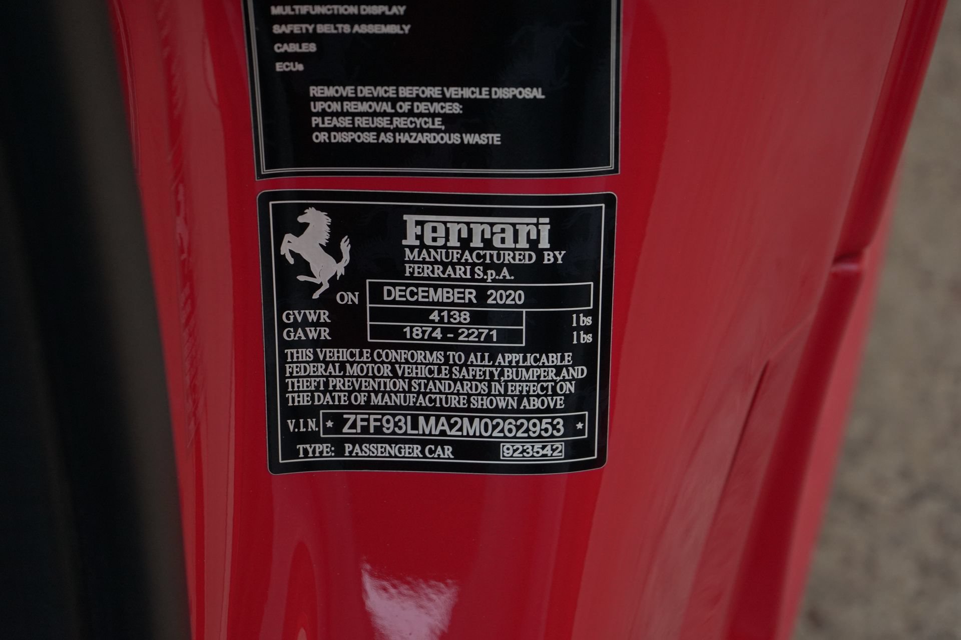 Used 2021 Ferrari F8 Tributo RWD image 33
