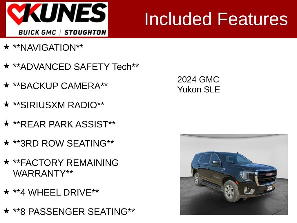 Used 2024 GMC Yukon SLE AWD/4WD image 2
