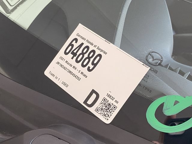 Used 2021 MAZDA MX-5 Miata Grand Touring RWD image 30