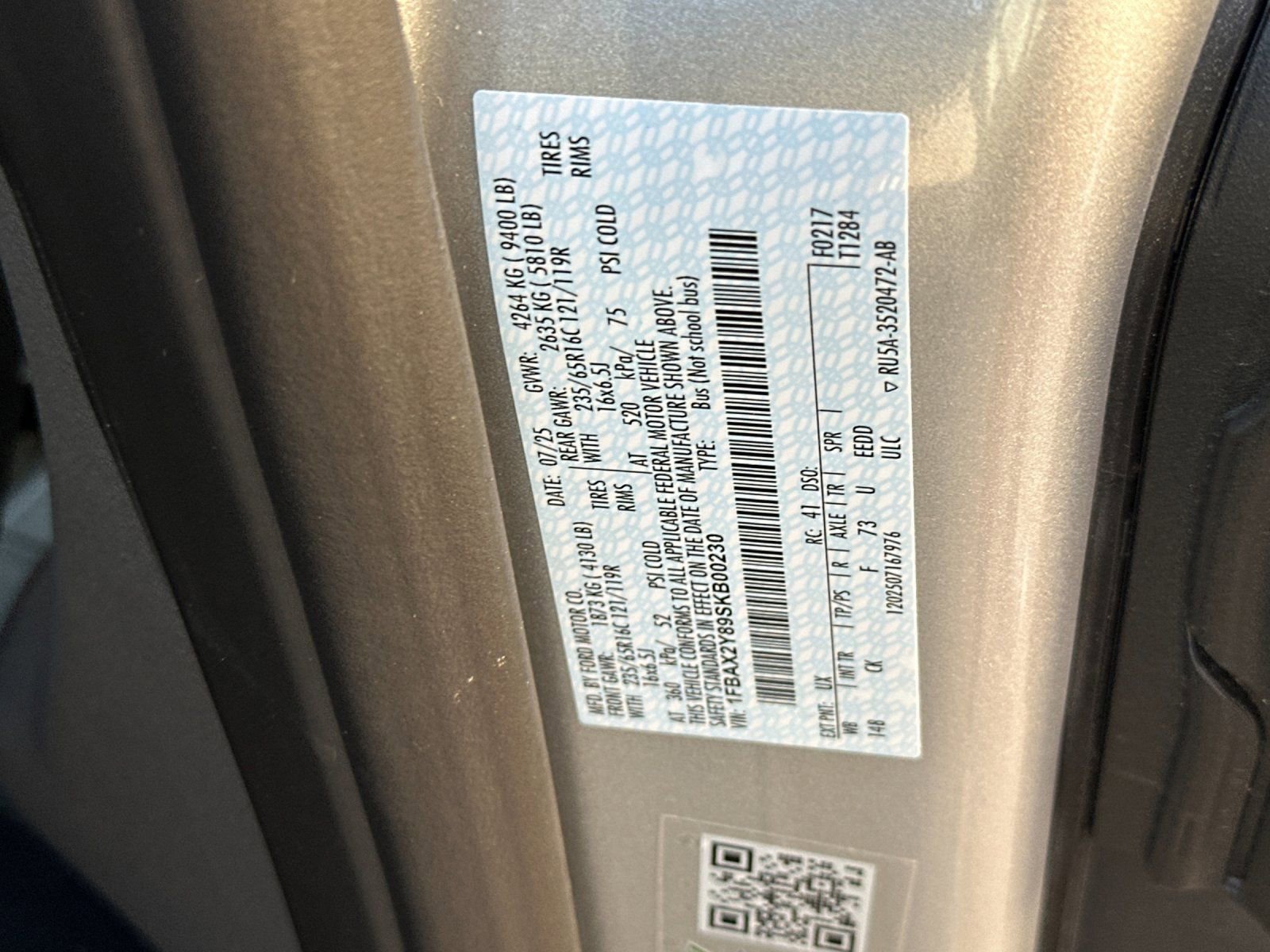 New 2025 Ford Transit 350 XLT RWD image 35