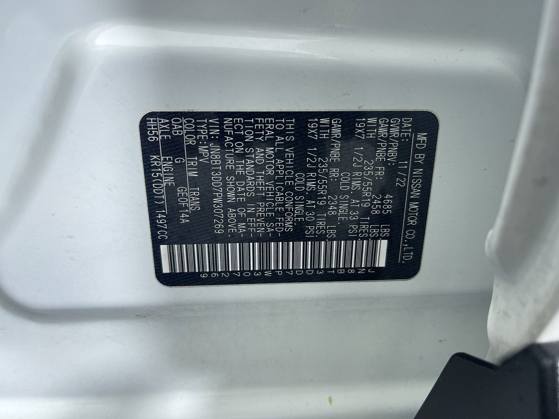 Certified 2023 Nissan Rogue Platinum w/ Platinum Premium Package image 12